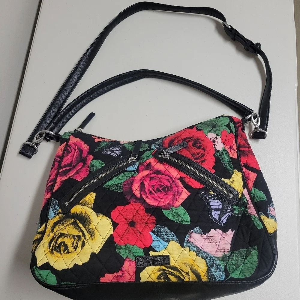 Vera Bradley Retired Vivian Havana Hobo Bag.
